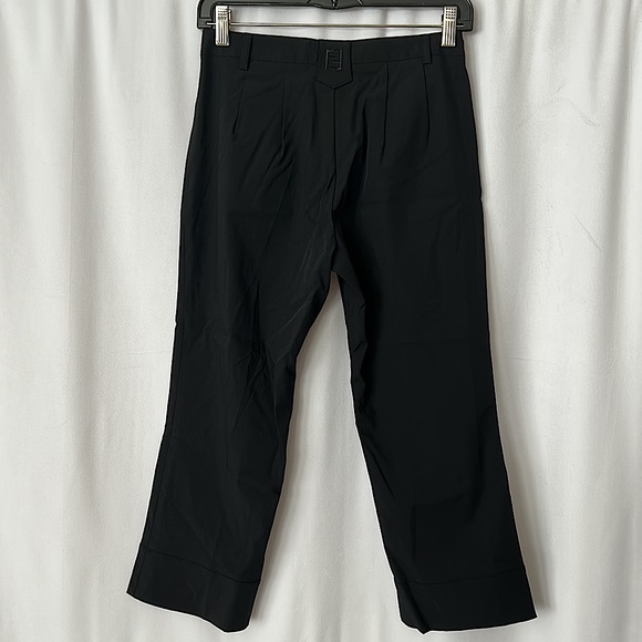 Fendi Authenticated Black Cotton Spandex Cropped Pants **Approx. Size 26**🔥🔥 - Picture 2 of 8